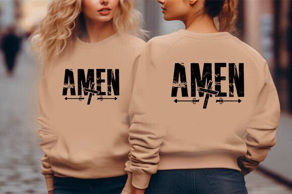 Amen Christian SVG for T-Shirt Designs