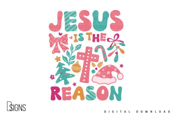Boho Christmas Christian Jesus Reason T-Shirt Designs
