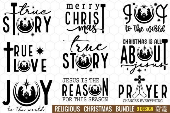 Christian Christmas SVG Bundle PNG for T-Shirt Designs