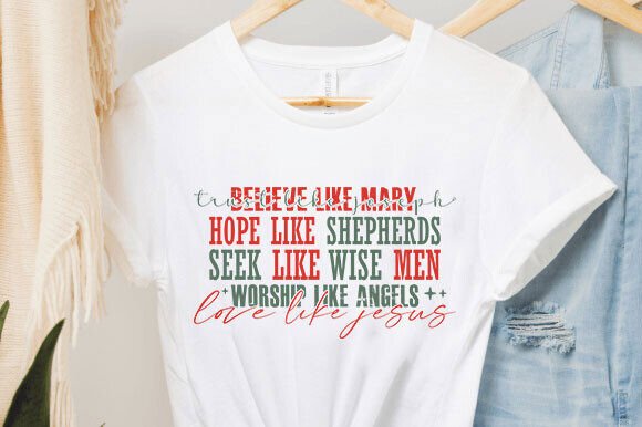 Christian Christmas Sweatshirt SVG T-Shirt Designs