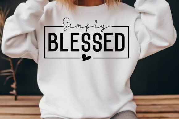 Christian Jesus Simply Blessed Svg Png for T-Shirt Designs