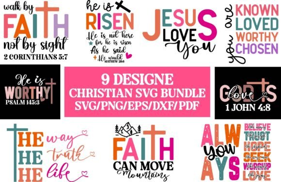 Christian Svg Bundle for T-Shirt Designs