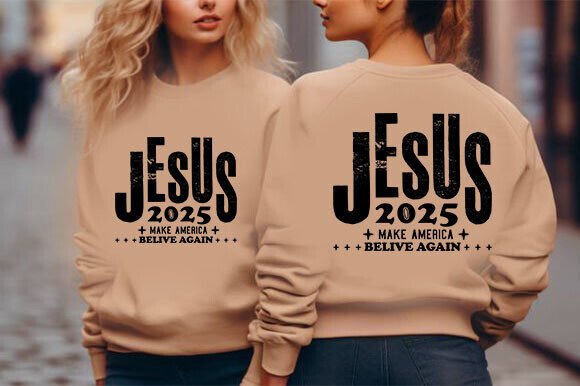Jesus 2025 Vote SVG for T-Shirt Designs