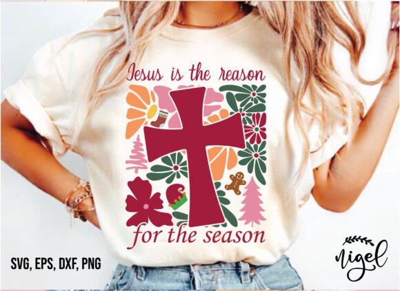 Jesus Christmas SVG for T-Shirt Designs
