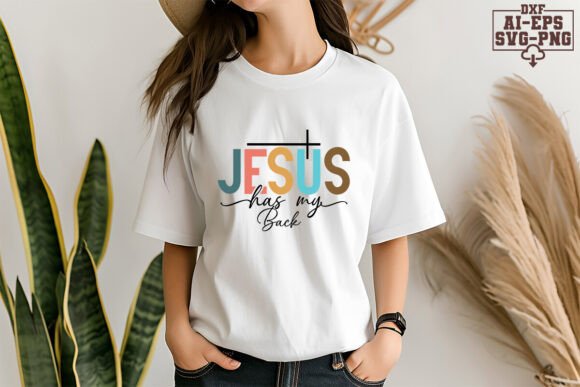 Jesus Has My Back Svg Cut Files