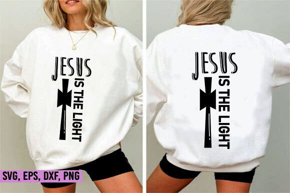 Jesus is the Light SVG for T-Shirt Designs