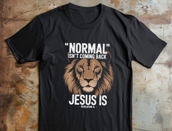 Lion Face Christian Quote Png, JESUS is T-Shirt Designs