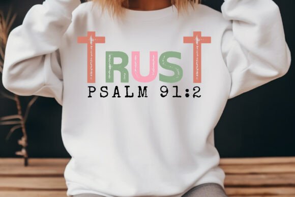 Trust Svg Png Jesus Christian Retro T-Shirt Designs